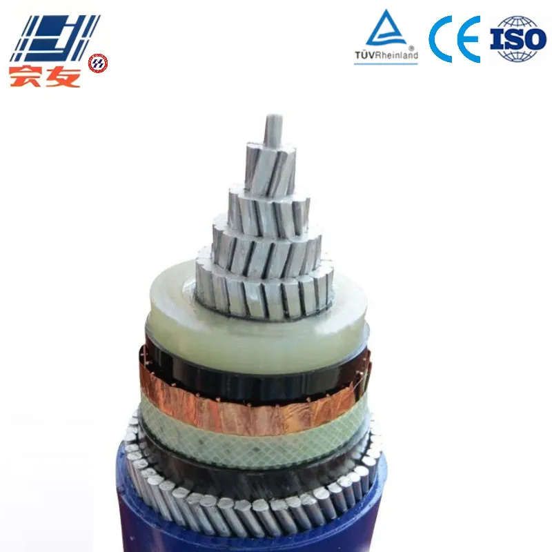 Средневольтный алюминиевый силовой кабель Al-XLPE-PVC-AWA-PVC (1)