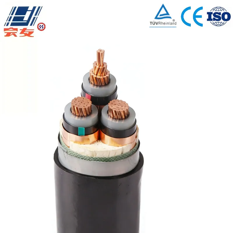 Средневольтный медный силовой кабель Cu-XLPE-PVC-STA-PVC (1)